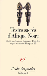 Textes sacrés d'Afrique noire (Paperback)
