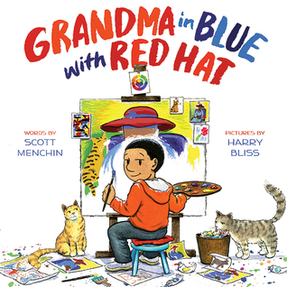 Grandma in Blue with Red Hat (Hardcover)
