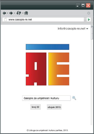 Re - časopis za umjetnost i kulturu broj 22