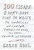 100 Essays I Don't Have Time to Write: On Umbrellas and Sword Fights, Parades and Dogs, Fire Alarms, Children, and Theater