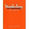 Vocabulary for Achievement - First Course (Teacher's Edition)