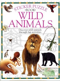 Wild Animals Sticker Puzzle Book (Paperback)
