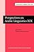 Perspectives on Arabic Linguistics XIX: Papers from the nineteenth annual symposium on Arabic Linguistics, Urbana, April 2005 (Amsterdam Studies in the ... IV: Current Issues in Linguistic Theory)