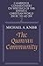The Qumran Community by Michael A. Knibb