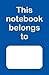 This notebook belongs to (blue)