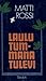 Laulu tummana tulevi: Runoja (Finnish Edition)