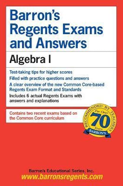 Regents Exams and Answers: Algebra I (Barron's Regents NY)