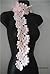 crochet pink lace scarf pattern nr 29: crochet pink lace scarf pattern nr 29
