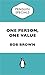 One Person, One Value by Bob     Brown