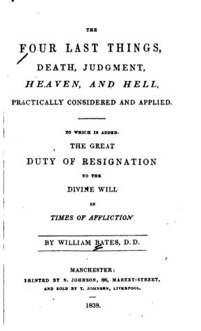 The Four Last Things, Death, Judgment, Heaven and Hell