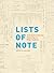 Lists of Note: An Eclectic ...