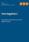 Varia Aegyptiaca ...