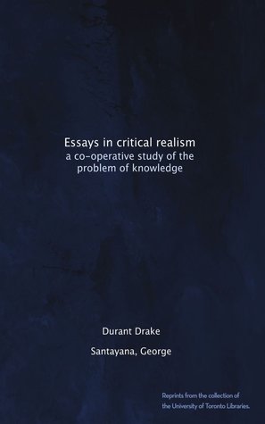 Essays in critical realism (Unknown Binding)