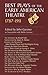 Best Plays of the Early American Theater