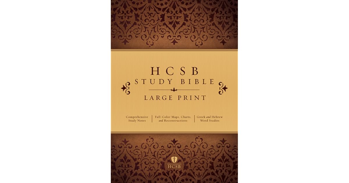 Hcsb large print study bible by anonymous