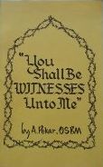 You Shall Be Witnesses Unto Me