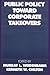 Public Policy toward Corporate Takeovers