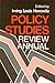 Policy Studies Review Annua...