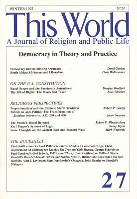 Democracy in Theory and Practice (Religion and Public Life)