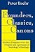 Founders, Classics, Canons:...