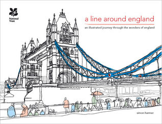 A Line Around England: A Colouring Book of the Nation's Favourite Landmarks