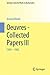 Oeuvres - Collected Papers ...