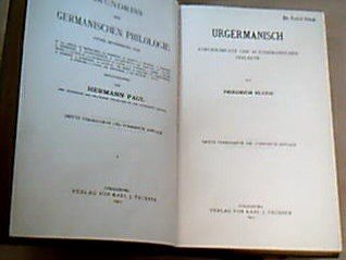 Urgermanisch: Vorgeschichte der altgermanischen Dialekte (Grundriß der germanischen Philologie, 2) (German Edition)