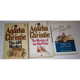 Set of 3 Agatha Christie Novels: Taken at the Flood, The ABC Murders, The Mystery of the Blue Train (Paperback)