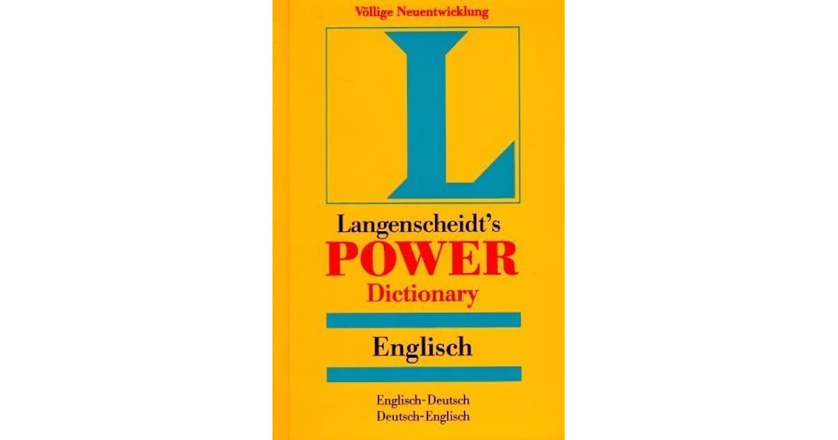 Langenscheidt's Power Dictionary, Englisch Deutsch, Deutsch Englisch by