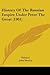 History of the Russian Empire Under Peter the Great