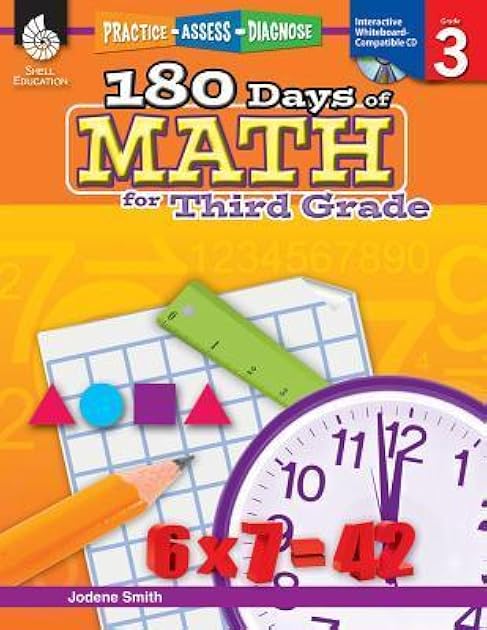 180 Days of Math: Grade 3 - Daily Math Practice Workbook for Classroom and Home, Cool and Fun Math, Elementary School Level Activities Created by Teachers to Master Challenging Concepts