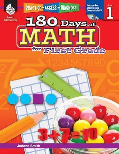 180 Days of Math: Grade 1 - Daily Math Practice Workbook for Classroom and Home, Cool and Fun Math, Elementary School Level Activities Created by Teachers to Master Challenging Concepts