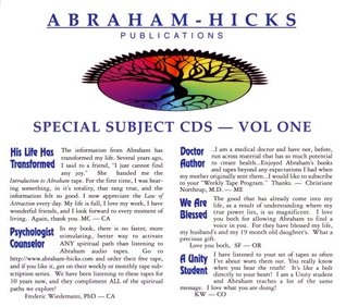 Special Subjects Vol. 1