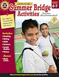 Summer Bridge Activities 6th to 7th Grade Workbooks All Subjects, Middle School Books With Math, Reading Comprehension, Science, Fitness, Social Studies, Writing Practice, and Flash Cards