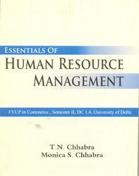 Essentials of Human Resource Management