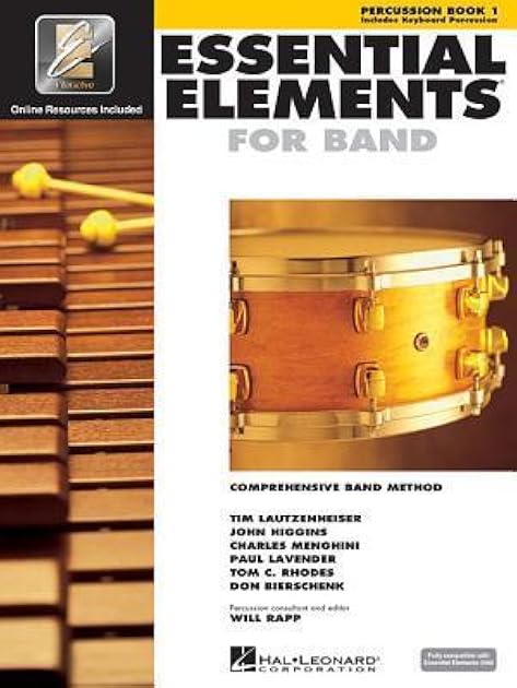 Essential Elements for Band - Percussion/Keyboard Percussion Book 1 with EEi (Book/Online Audio)