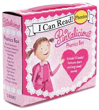 Book cover: Pinkalicious 12-Book Phonics Fun!: Includes 12 Mini-Books Featuring Short and Long Vowel Sounds (I Can Read Phonics) by Victoria Kann