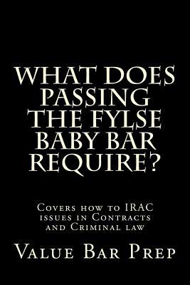 What Does Passing The FYLSE Baby Bar Require?: Covers how to IRAC issues in Contracts and Criminal law