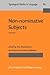 Non-Nominative Subjects Volume 1