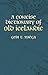 A Concise Dictionary of Old Icelandic (Dover Language Guides)
