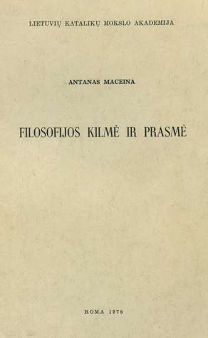 Filosofijos kilmė ir prasmė