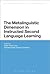 The Metalinguistic Dimension in Instructed Second Language Learning