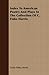 Index To American Poetry And Plays In The Collection Of C. Fiske Harris
