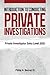 Introduction to Conducting Private Investigations: Private Investigator Entry Level (02E) (2nd Edition)