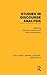 Studies in Discourse Analysis (RLE Linguistics B: Grammar)