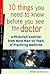 10 Things You Need to Know Before You See the Doctor