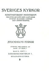 Riddarholmskyrkan 1 Byggnadshistoria
