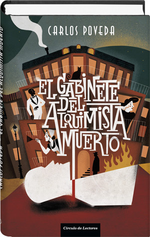 Portada de El gabinete del alquimista muerto, de Carlos Poveda