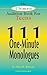 The Ultimate Audition Book for Teens Volume 1: 111 One-Minute Monologues (Young Actors Series)