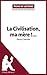 La Civilisation, ma mère !... de Driss Chraïbi (Fiche de lecture): Analyse complète et résumé détaillé de l'oeuvre (French Edition)